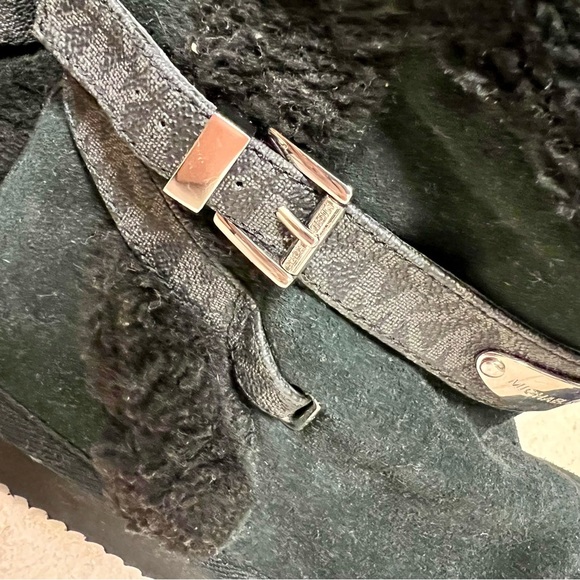 Michael Kors Sandy Suede Sherpa Boot Black womens size 9M winter boots - Picture 8 of 9